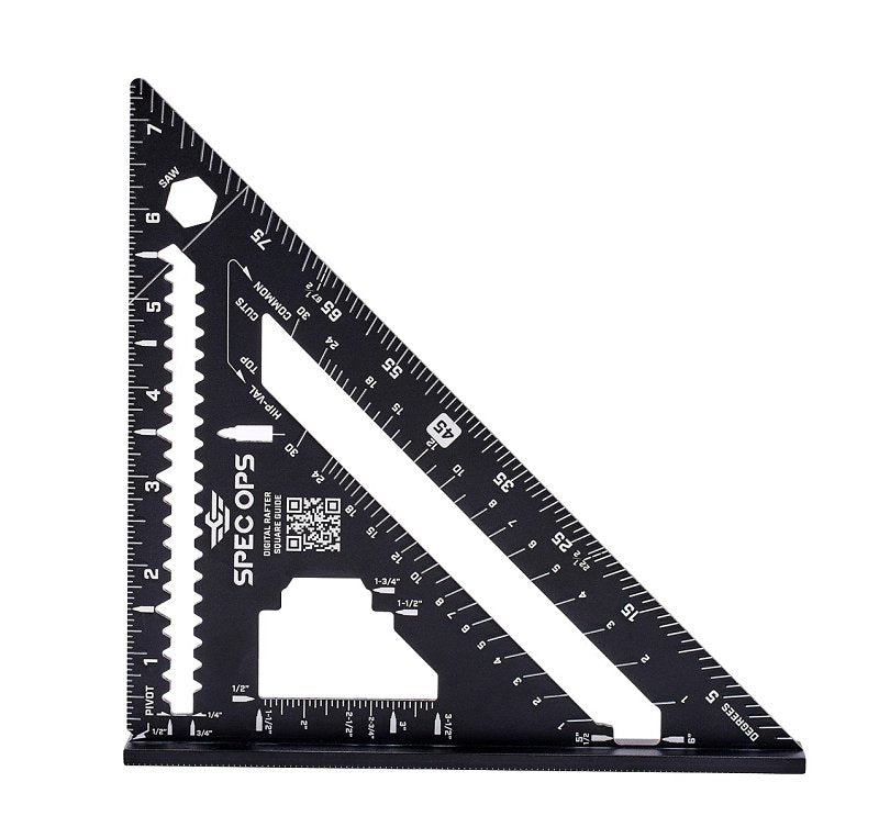 AMAX INC Spec Ops SPEC-SQ-RAF7 Rafter Square, 1/16 in Graduation TOOLS AMAX INC