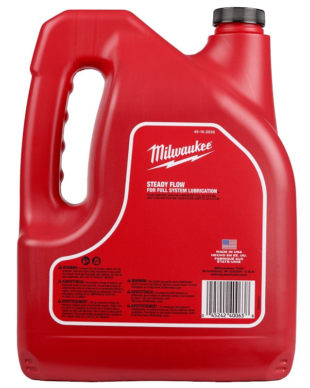 MILWAUKEE Milwaukee 49-16-2838 All-Season Bar and Chain Oil, Amber, >93 deg C Flash, 1 ga
