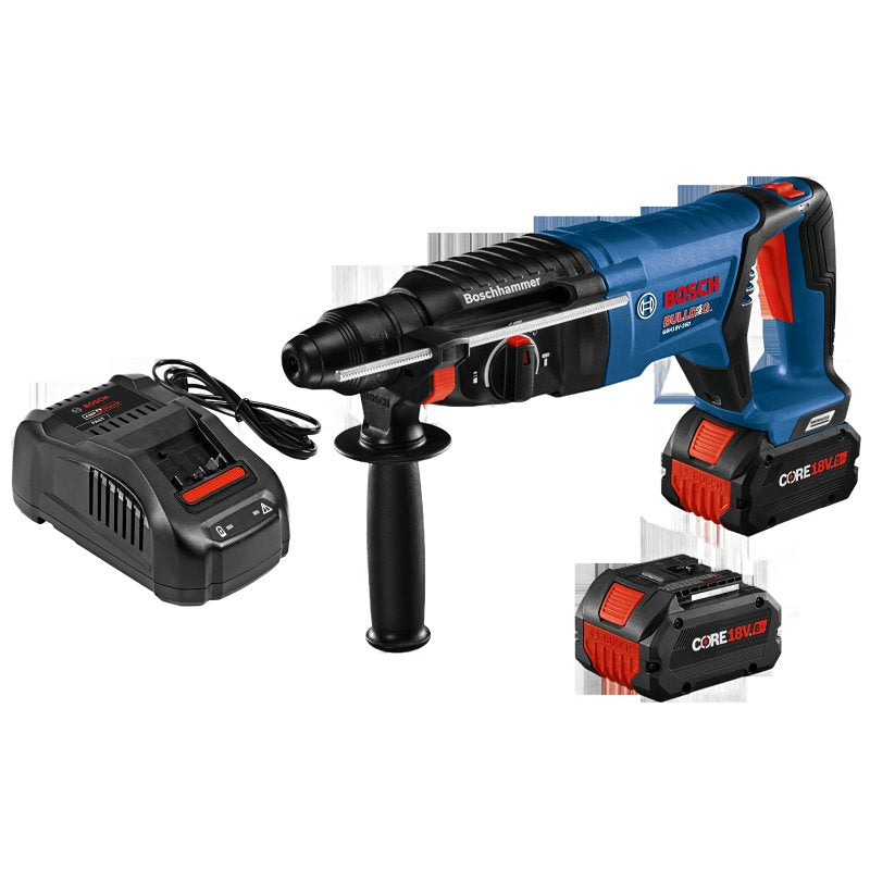 BOSCH Bosch GBH18V-26DK24 Rotary Hammer Kit, Keyless, SDS-Plus Chuck, 0 to 4350 bpm, 1.9 ft-lb Impact Energy TOOLS BOSCH