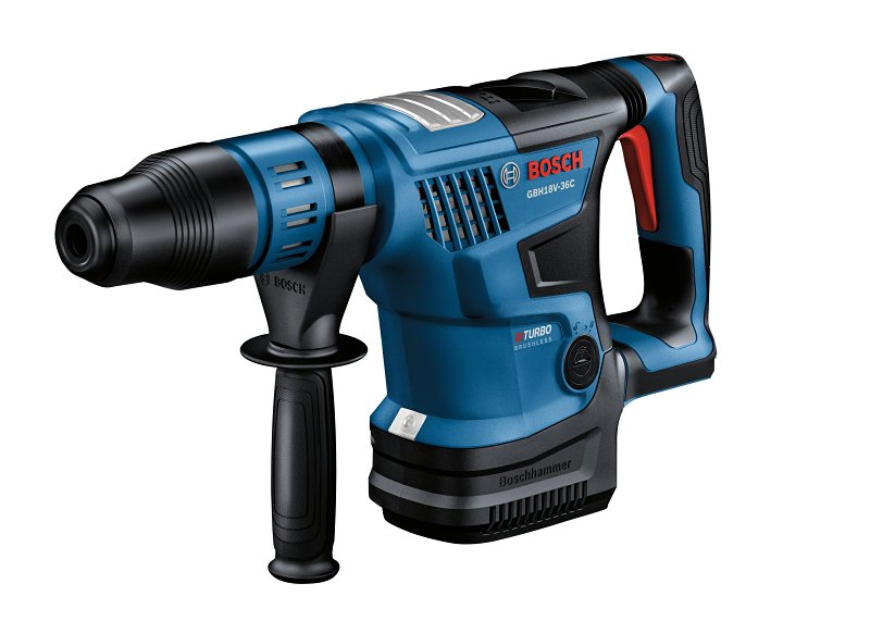 BOSCH Bosch PROFACTOR Hitman GBH18V-36CN Cordless Rotary Hammer, Tool Only, 18 V, 1-9/16 in Chuck, Keyless, SDS-Max Chuck TOOLS BOSCH