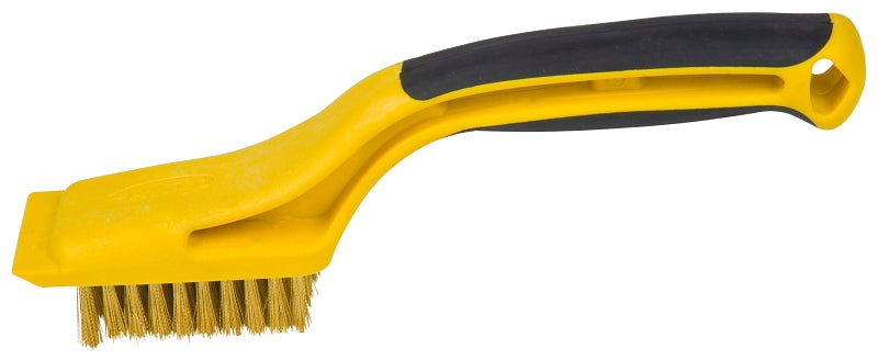 HYDE Hyde 46801 Stripping Brush, 2-1/4 x 1-1/8 in Brush, Brass Trim