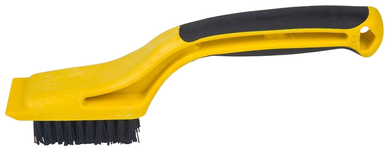 HYDE Hyde 46804 Stripping Brush, 2-1/4 x 1-1/8 in Brush, Nylon Trim, Rubber Handle PAINT HYDE