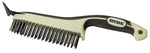 HYDE Hyde MAXXGRIP PRO 46834 Wire Brush with Scraper, 6 in L Brush, 1 in W Brush, HCS Bristle, 1-1/8 in L Trim PAINT HYDE