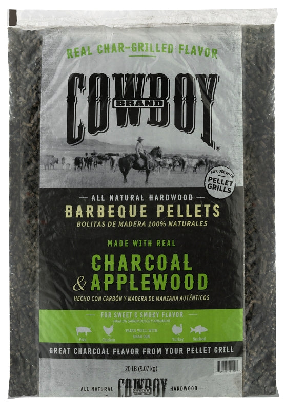 B&B / COWBOY CHARCOAL Cowboy 54120 Barbeque Pellet, 18 in L, Wood, 20 lb Bag