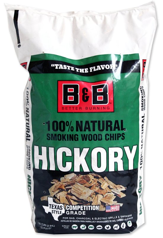 B&B / COWBOY CHARCOAL B & B Charcoal 18075 Series Smoking Chips, Hickory, Wood, 180 cu-in OUTDOOR LIVING & POWER EQUIPMENT B&B / COWBOY CHARCOAL