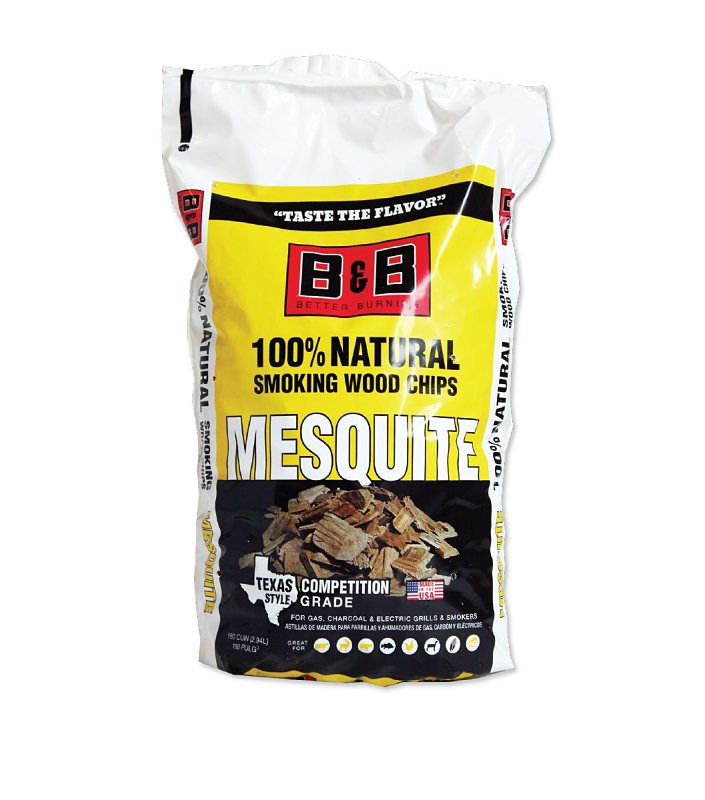 B&B / COWBOY CHARCOAL B & B Charcoal 18074 Series Smoking Chips, Mesquite, Wood, 180 cu-in