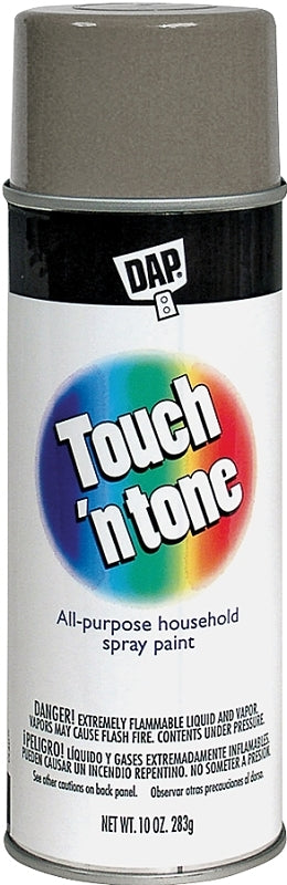 TOUCH 'N TONE Touch 'N Tone 55279830 Spray Paint, Flat, Gray Primer, 10 oz, Can