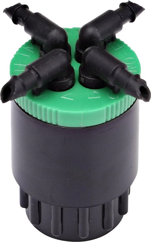 RAINDRIP Raindrip QB20UB Manifold, 1/2 x 1/4 in Connection, FPT x Barb, 20 gph