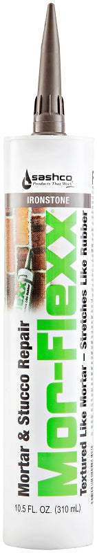 SASHCO Sashco 15030 Mortar and Stucco Repair, Ironstone, Viscous Paste, 10.5 oz, Cartridge