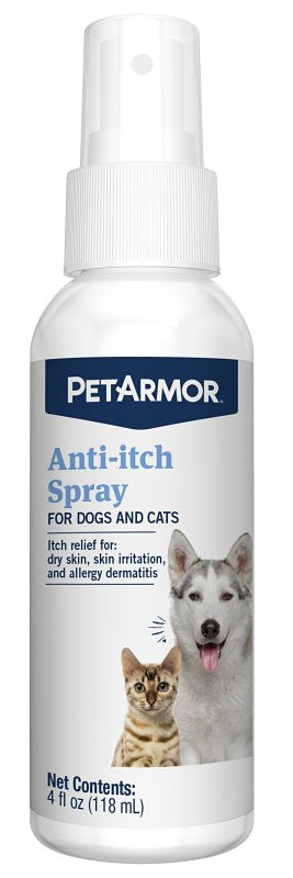 PETARMOR PetArmor 2713 Anti-Itch Spray, Liquid, Adult Lifestage, 4 oz Bottle