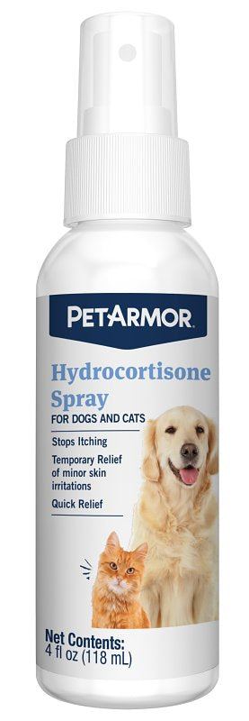 PET ARMOR PetArmor 2814 Hydrocortisone Spray, 4 oz Spray Bottle