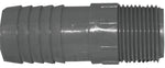 BOSHART INDUSTRIES Boshart UPPIA-0710 Pipe Adapter, 3/4 x 1 in, MPT x Insert, Polyethylene, Gray PLUMBING, HEATING & VENTILATION BOSHART INDUSTRIES