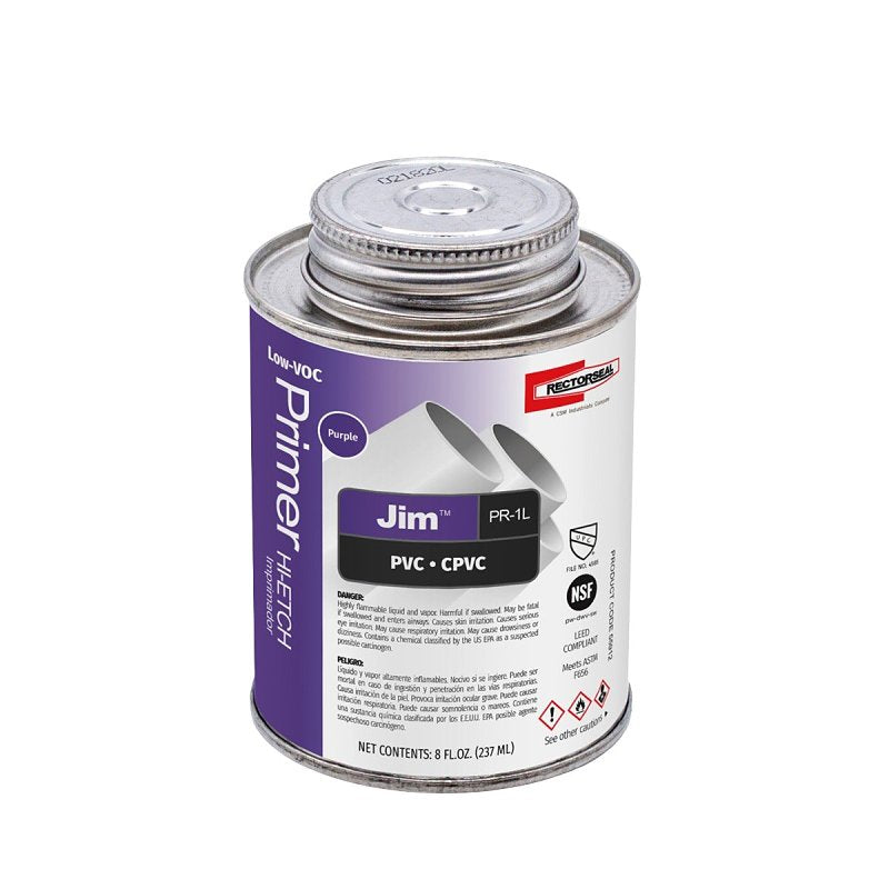 RECTORSEAL Rectorseal 55912 Hi-Etch Primer, Liquid, Purple, 0.5 pt PLUMBING, HEATING & VENTILATION RECTORSEAL