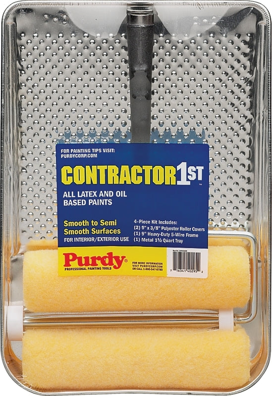 PURDY Purdy 140810200 Roller and Tray Kit, Yellow PAINT PURDY