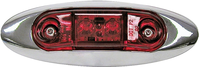 PETERSON MFG PM V168XR LED Light, 9/16 V, 2-Lamp, LED Lamp, Red Lamp