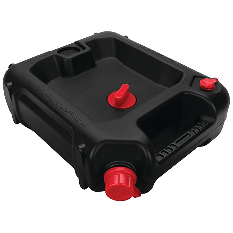 PERFORMANCE TOOLS Performance Tool W4076 Oil Drain Container, 10 qt Capacity, Polypropylene, Black