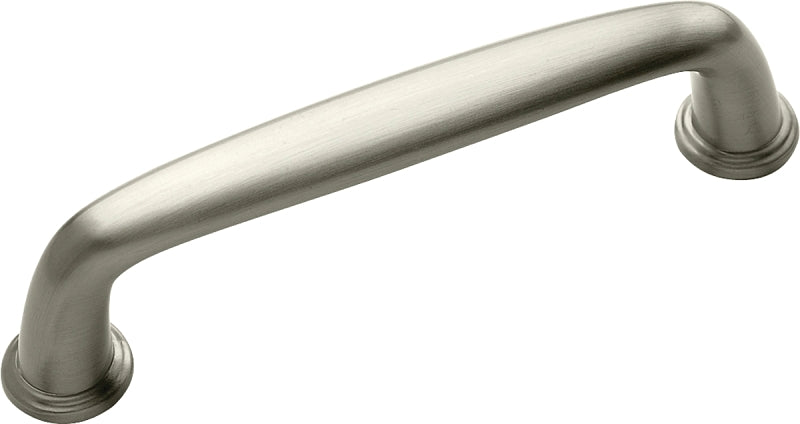AMEROCK Amerock BP53702G10 Cabinet Pull, 4-7/16 in L Handle, 1-1/8 in H Handle, 1-1/8 in Projection, Zinc, Satin Nickel