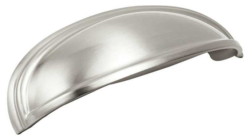 AMEROCK Amerock Ashby Series BP36640G10 Cabinet Pull, 5-1/16 in L Handle, 1-3/8 in Projection, Zinc, Satin Nickel