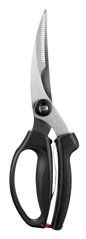 OXO INTERNATIONAL Oxo 1072292 Poultry Shears, Stainless Steel Blade, Plastic Handle, Black, 9-1/2 in OAL HOUSEWARES OXO INTERNATIONAL
