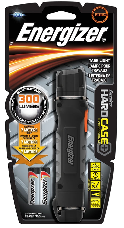 ENERGIZER BATTERY Energizer TUF2AAPE Flashlight, AA Battery, Alkaline Battery, LED Lamp, 300 Lumens, 38 m Beam Distance, 30 hr Run Time ELECTRICAL ENERGIZER BATTERY