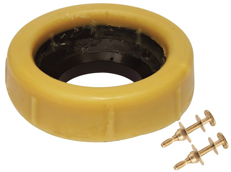 KEENEY Keeney K836-3 Toilet Wax Gasket, Brass/Fiber, Honey Yellow, For: 3 in or 4 in Waste Lines PLUMBING, HEATING & VENTILATION KEENEY