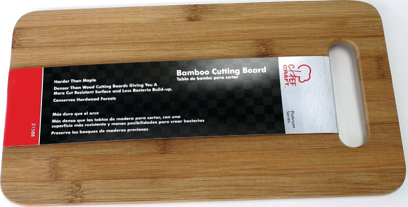 CHEF CRAFT Chef Craft 21588 Cutting Board, 14 in L, 7-1/2 in W, Bamboo, Brown APPLIANCES & ELECTRONICS CHEF CRAFT