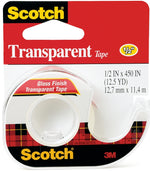 SCOTCH Scotch 144 Office Tape, 450 in L, 1/2 in W, Acetate Backing PAINT SCOTCH