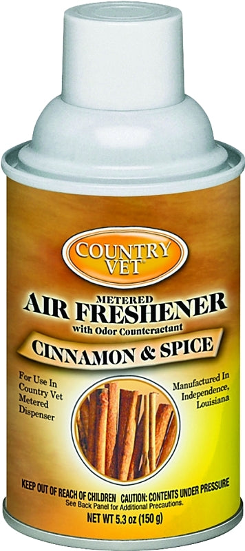 COUNTRY VET Country Vet 335301CVCAPT Air Freshener, 6.6 oz Can, Cinnamon, Spice, 30 -Day Freshness HARDWARE & FARM SUPPLIES COUNTRY VET