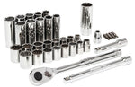 CRESCENT Crescent CTK35 Mechanic Tool Set, 35-Piece, Steel Alloy, Chrome