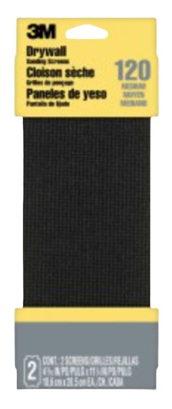 3M 3M 9090 Sanding Screen, 11 in L, 4-3/8 in W, 80 Grit, Medium, Silicone Carbide Abrasive, Cloth Backing