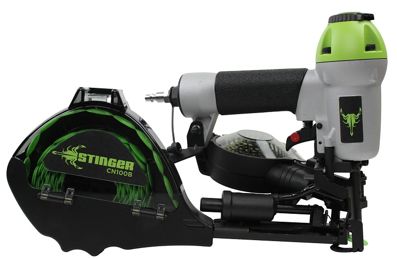 STINGER Stinger 0136252 Cap Nailer, 0.083 in W Crown, 1 in L Leg, 200 Magazine, 79.9 scfm Air