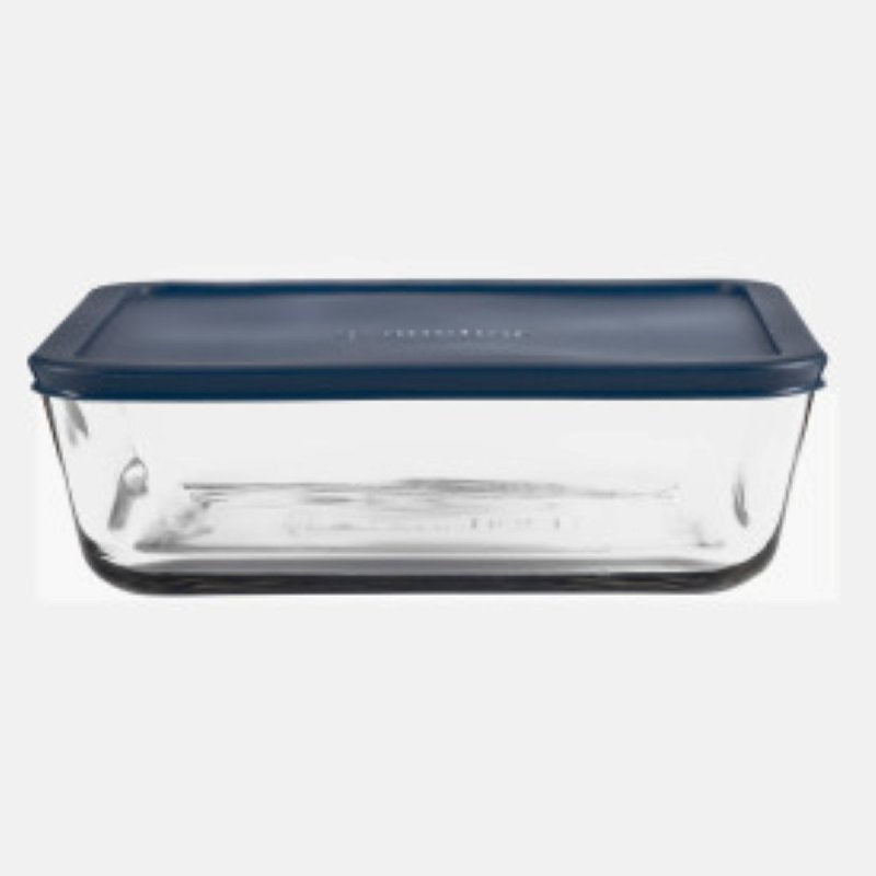 ANCHOR HOCKING Anchor Hocking 85914L20 Food Storage Container, 11 Cup Capacity, Glass, Clear, 9.8 in W, 3.2 in H