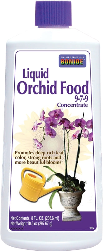 BONIDE Bonide 105 Orchid Food, 8 oz Bottle, Liquid, 9-7-9 N-P-K Ratio