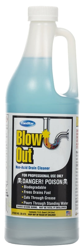 COMSTAR ComStar Blow Out 30-475 Drain Cleaner, Liquid, Dark Green, Odorless, 1 qt Bottle PLUMBING, HEATING & VENTILATION COMSTAR