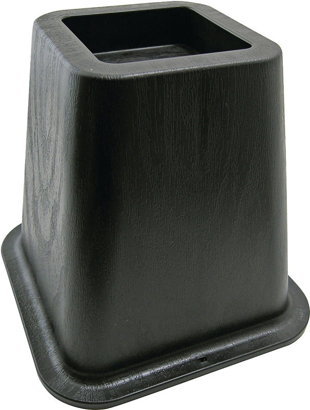 SHEPHERD Shepherd Hardware 9523 Bed Riser, Rectangular, Plastic, Black, 300 lb, 6-1/8 in H HARDWARE & FARM SUPPLIES SHEPHERD