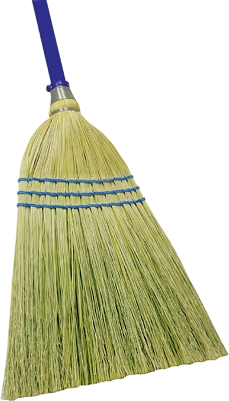 QUICKIE Quickie 900-6 Outdoor Broom, 12 in Sweep Face, Corn Fiber Bristle, Steel