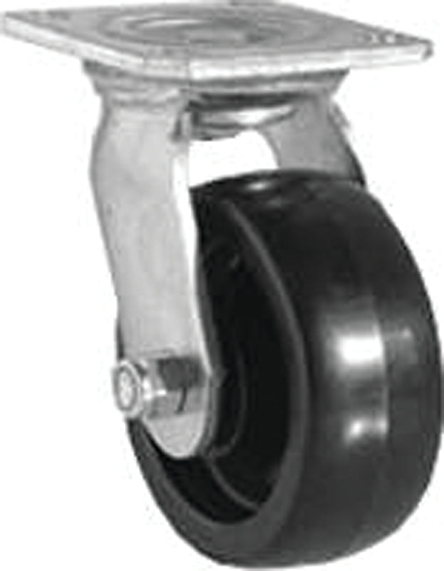 SHEPHERD Shepherd Hardware 9388 Swivel Caster, 5 in Dia Wheel, 2 in W Wheel, Polypropylene Wheel, 500 lb