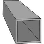 K & S ENGINEERING K & S 8155 Decorative Tube, Square, 12 in L, 1/4 in W, 0.014 in Wall, Brass HARDWARE & FARM SUPPLIES K & S ENGINEERING