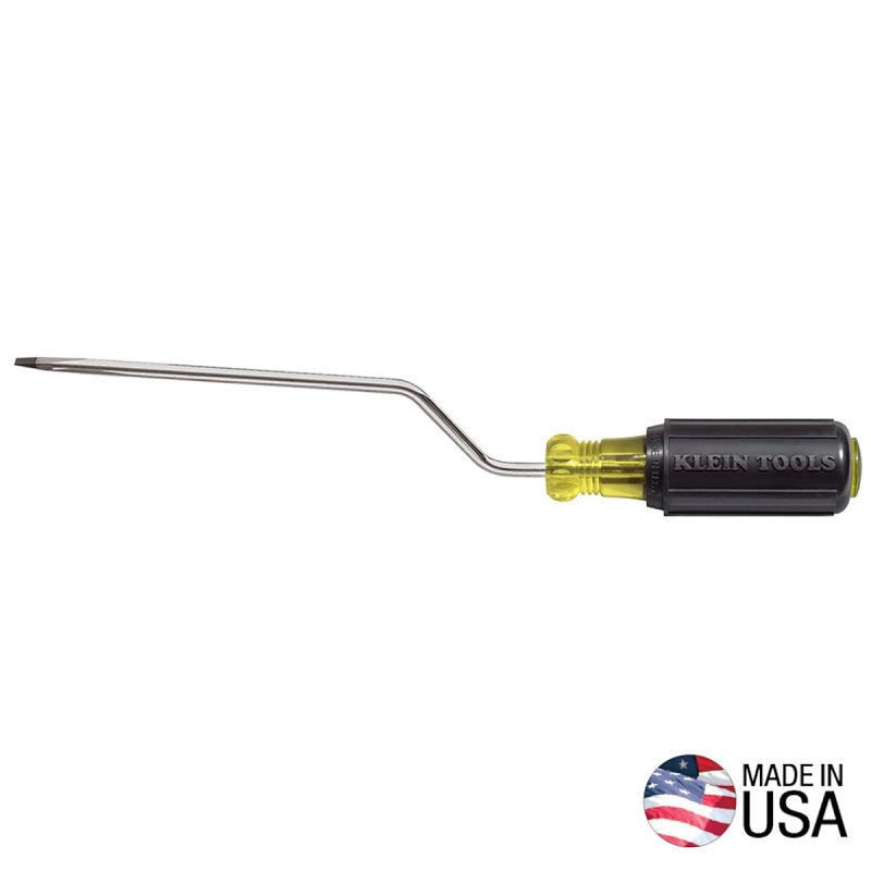 KLEIN Klein Tools 670-6 Screwdriver, 3/16 in Drive, Rapi-Drive, 9-3/4 in OAL, 6 in L Shank, Rubber Handle