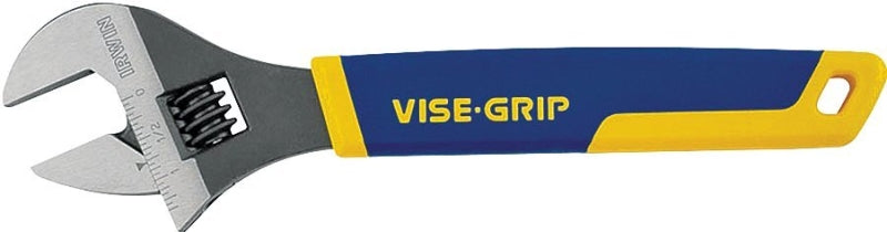 IRWIN Irwin 2078612 Adjustable Wrench, 12 in OAL, 1-1/2 in Jaw, Steel, Chrome, ProTouch Grip Handle TOOLS IRWIN