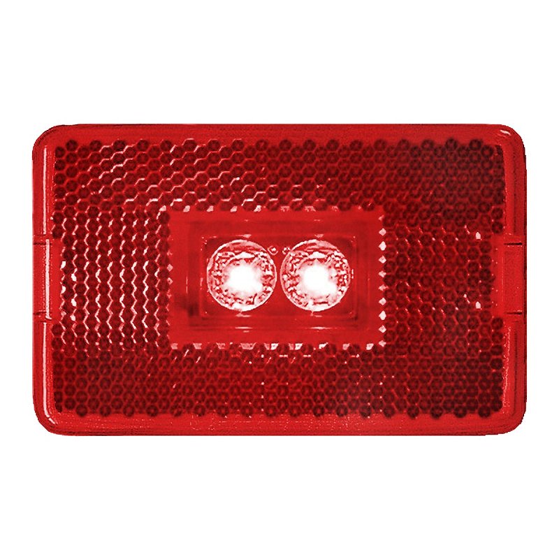 PETERSON MFG PM V170R Marker/Clearance Light, 9 to 16 V, LED Lamp, Red Lens, Stud Mounting AUTOMOTIVE PETERSON MFG