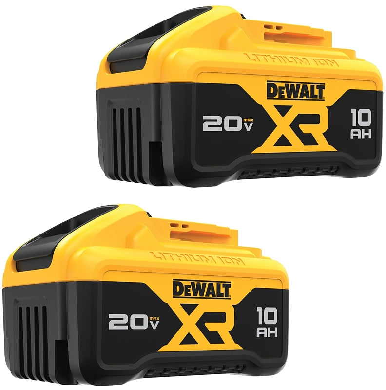 DEWALT DEWALT DCB210-2 Rechargeable Battery Pack, 20 V Battery, 10 Ah, 1 hr Charging, 2/PK TOOLS DEWALT
