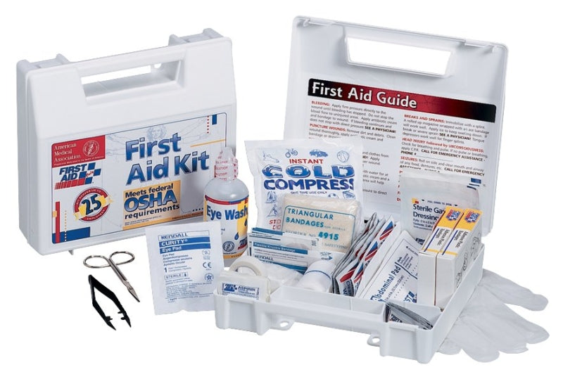 FIRST AID ONLY First Aid Only 223-U First Aid Kit, 107-Piece, Includes: (50) 3/4 in x 3 in Adhesive Plastic Bandages HOUSEWARES FIRST AID ONLY