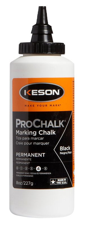 KESON LLC Keson 8BLACK Marking Chalk Refill, Black