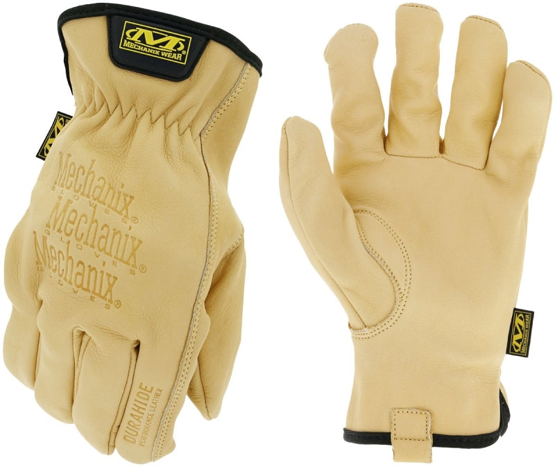 MECHANIX WEAR Mechanix Wear LDCW-75-011 Gloves, XL, 11 in L, Keystone Thumb, Elastic Cuff, Leather, Tan