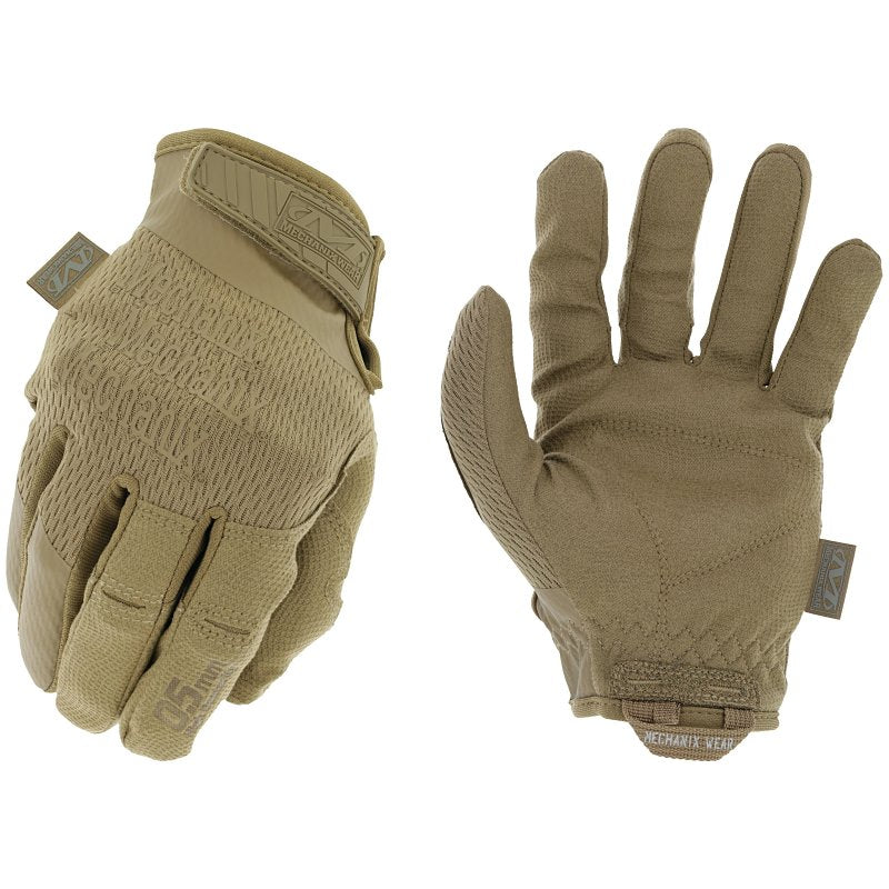MECHANIX WEAR Mechanix Wear MSD-72-009 Tactical Glove, M, 8 in L, Straight Thumb, Hook and Loop Cuff, Suede Leather, Coyote