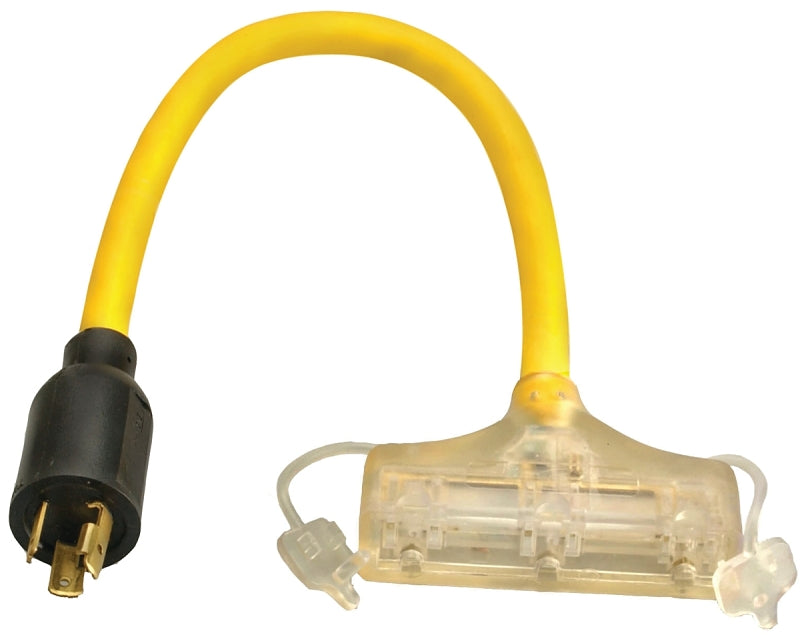 WOODS CCI 090848802 Twist Lock Cord Adapter, 12 AWG Cable