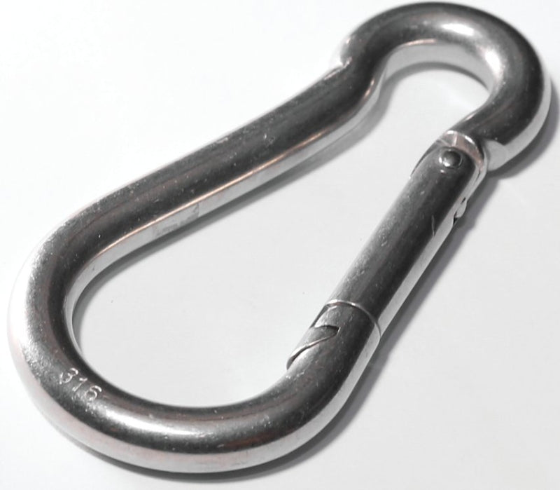 BARON Baron 2450S-3/8 Spring Snap, 1/2 in Snap Opening, 4 in L Dimensions, 400 lb Working Load, Stainless Steel HARDWARE & FARM SUPPLIES BARON