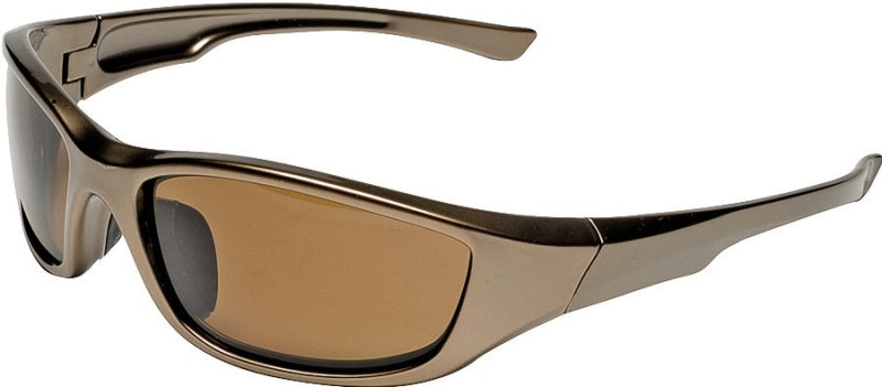 BOSS MFG Safety Works 10105404 Safety Glasses, Full Frame, Havana Brown Frame, UV Protection