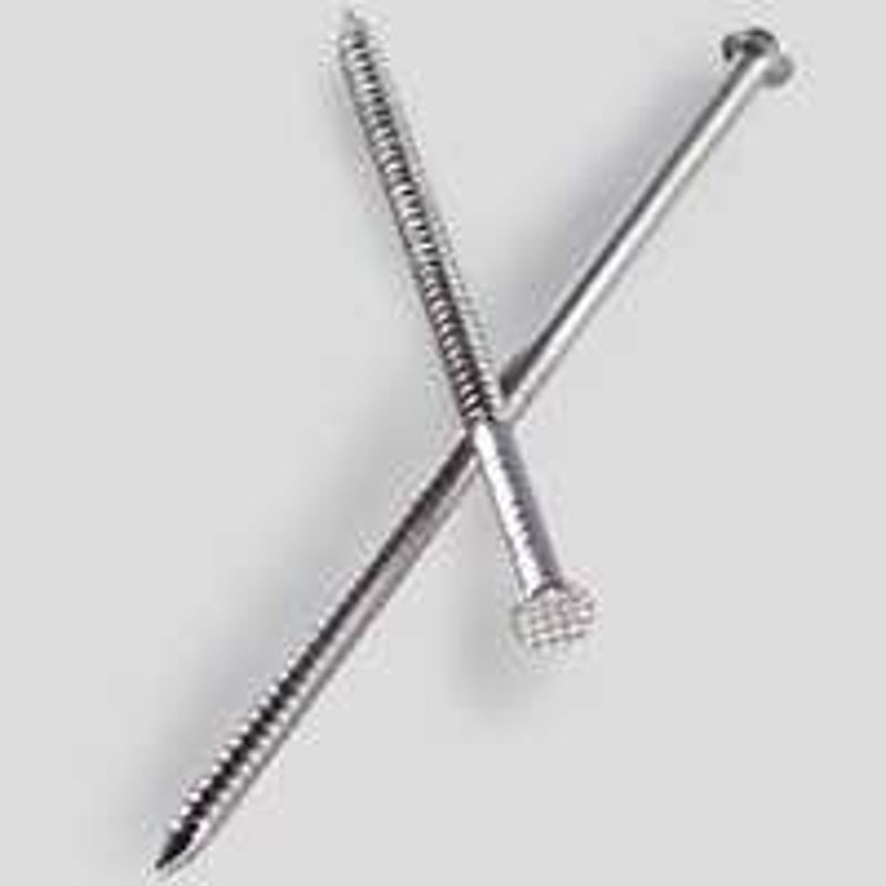SIMPSON STRONG-TIE Simpson Strong-Tie S6SND1 Siding Nail, 6d, 2 in L, 304 Stainless Steel, Full Round Head, Annular Ring Shank, 1 lb
